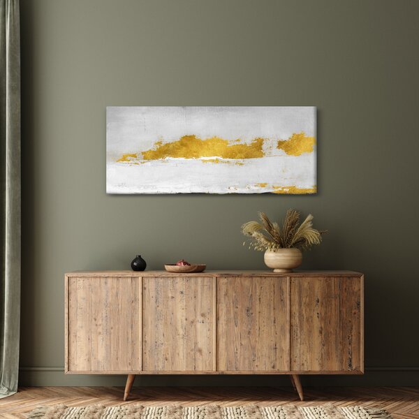 Slika - Zlatni i sivi potezi (120x50 cm)