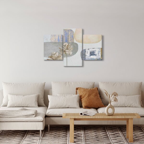 Slika - Slikano cvijeće sa teksturom (90x60 cm)