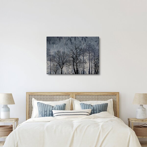 Slika - Siluete stabala s lišćem (70x50 cm)
