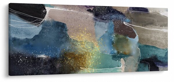 Slika - Akvarel apstrakcija (120x50 cm)