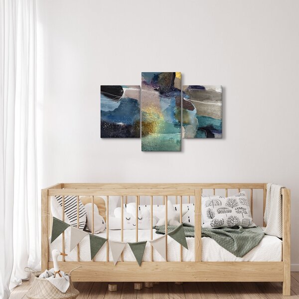 Slika - Akvarel apstrakcija (90x60 cm)