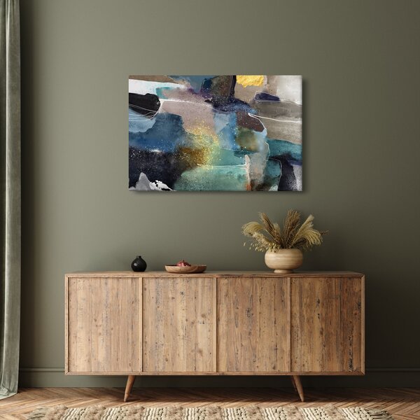 Slika - Akvarel apstrakcija (90x60 cm)