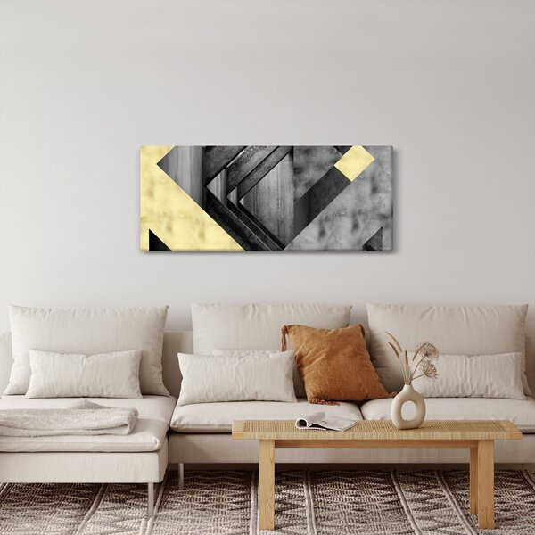 Slika - Teksturirani oblici (120x50 cm)