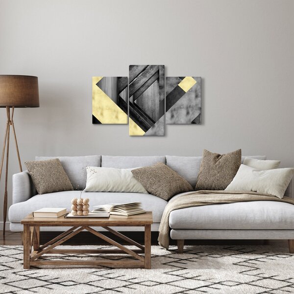 Slika - Teksturirani oblici (90x60 cm)
