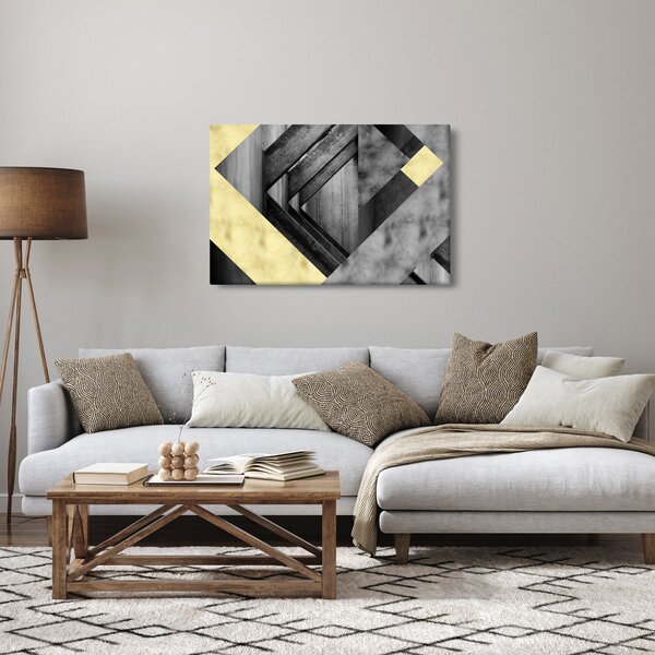 Slika - Teksturirani oblici (90x60 cm)