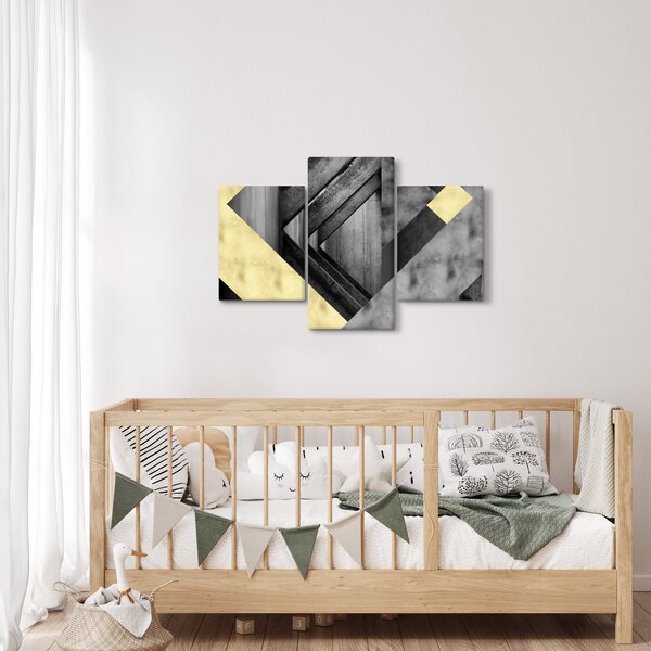 Slika - Teksturirani oblici (90x60 cm)