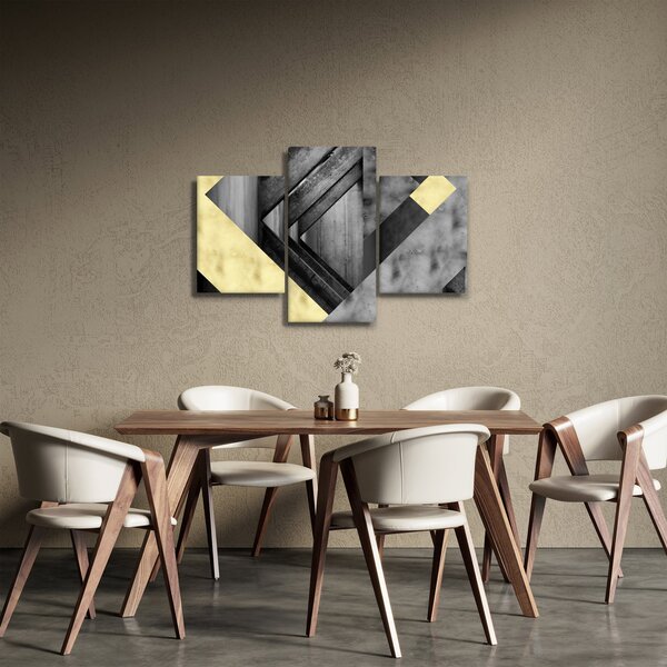 Slika - Teksturirani oblici (90x60 cm)