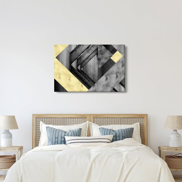 Slika - Teksturirani oblici (90x60 cm)