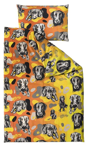 Pamučna posteljina ARTEMIS žuta Dimenzije posteljine: 70 x 90 cm | 140 x 200 cm