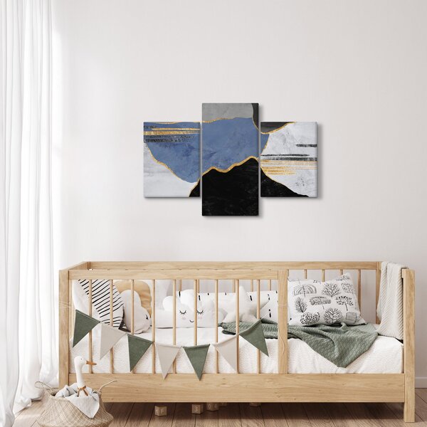 Slika - Teksturirani oblici (90x60 cm)
