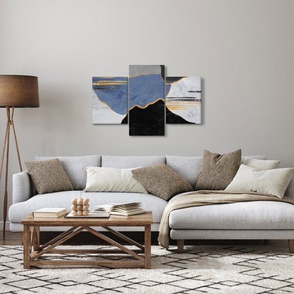 Slika - Teksturirani oblici (90x60 cm)