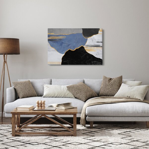 Slika - Teksturirani oblici (90x60 cm)