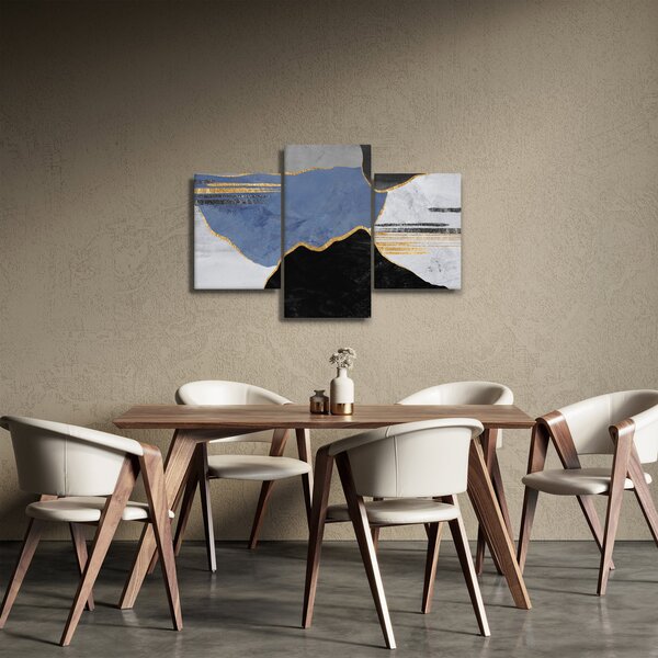 Slika - Teksturirani oblici (90x60 cm)