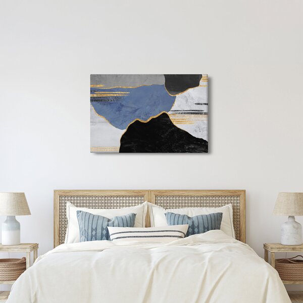 Slika - Teksturirani oblici (90x60 cm)