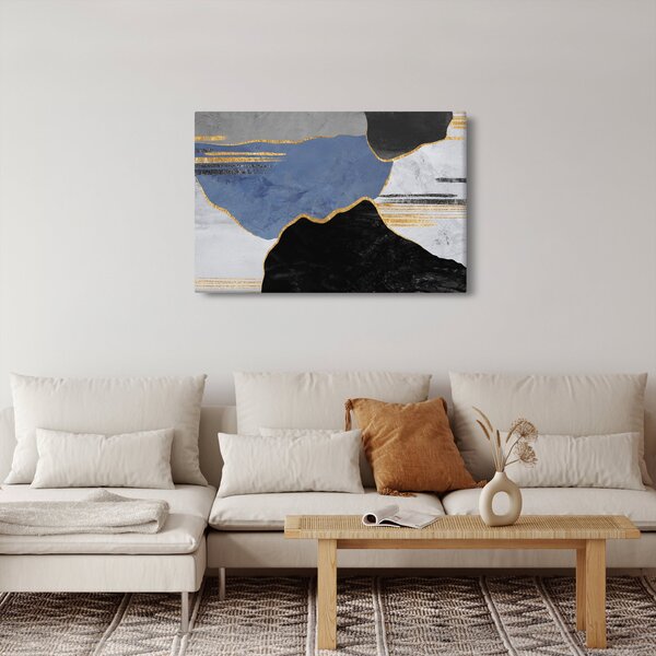 Slika - Teksturirani oblici (90x60 cm)