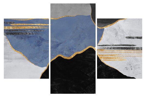 Slika - Teksturirani oblici (90x60 cm)