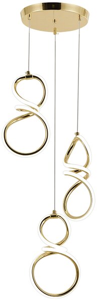 Viseća LED lampa G073-3CPR Gold