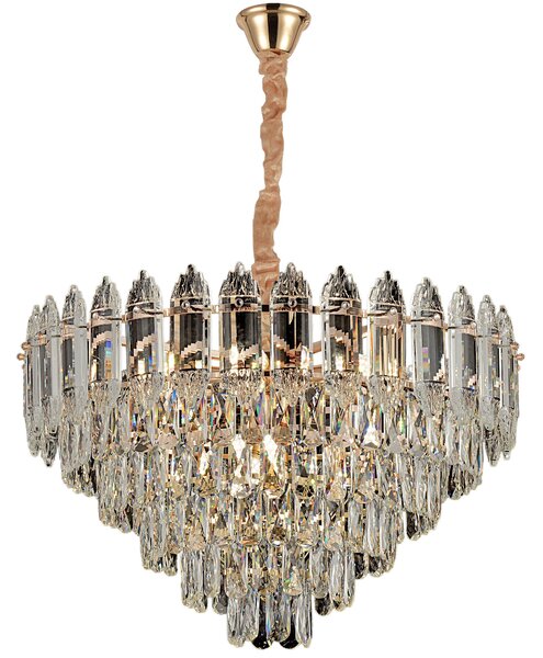 Visilica s kristalima G057-CP 50cm GOLD