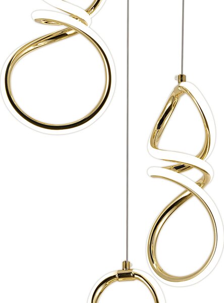 Viseća LED lampa G073-3CPR Gold