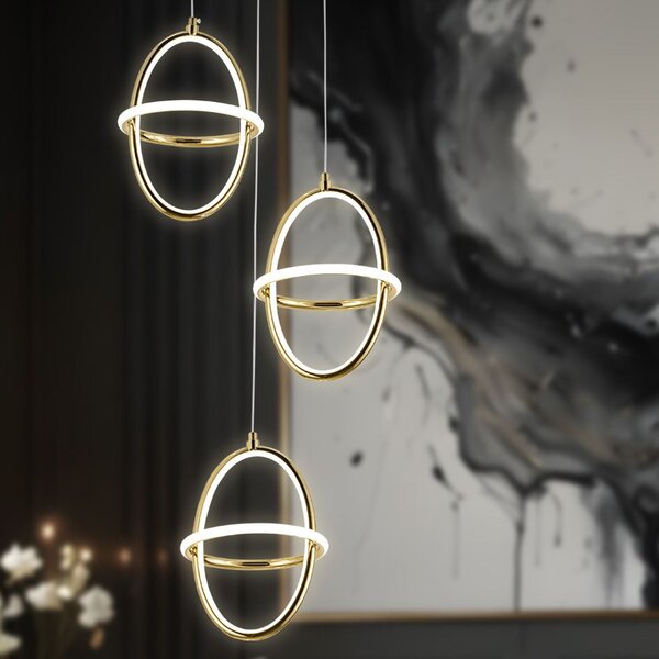 Viseća LED lampa G064-3CPR Gold