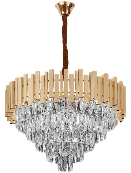Visilica s kristalima G050-CP 50CM GOLD