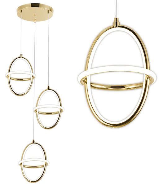 Viseća LED lampa G064-3CPR Gold