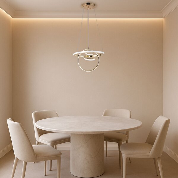 Viseća LED lampa G066-CP Gold