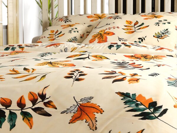 Posteljina mikropliš AUTUMNA krem Dimenzije posteljine: 70 x 90 cm | 140 x 220 cm