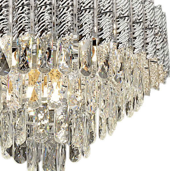 Visilica s kristalima G055-CP 50cm CHROME