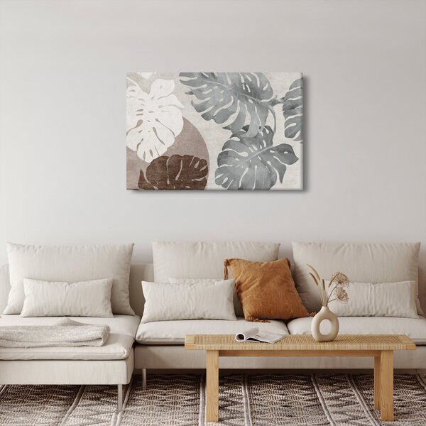 Slika - Dizajn s lišćem (90x60 cm)