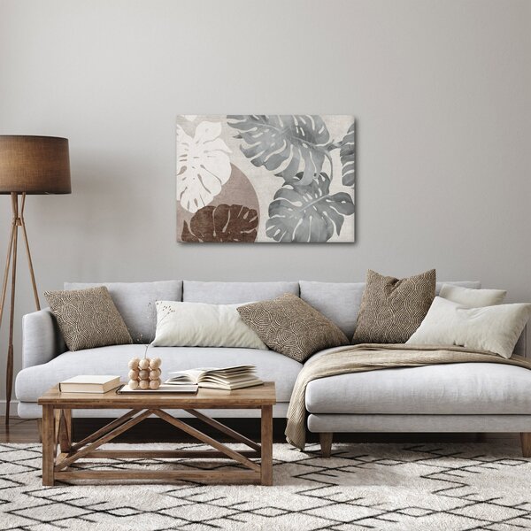 Slika - Dizajn s lišćem (70x50 cm)