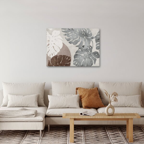 Slika - Dizajn s lišćem (70x50 cm)