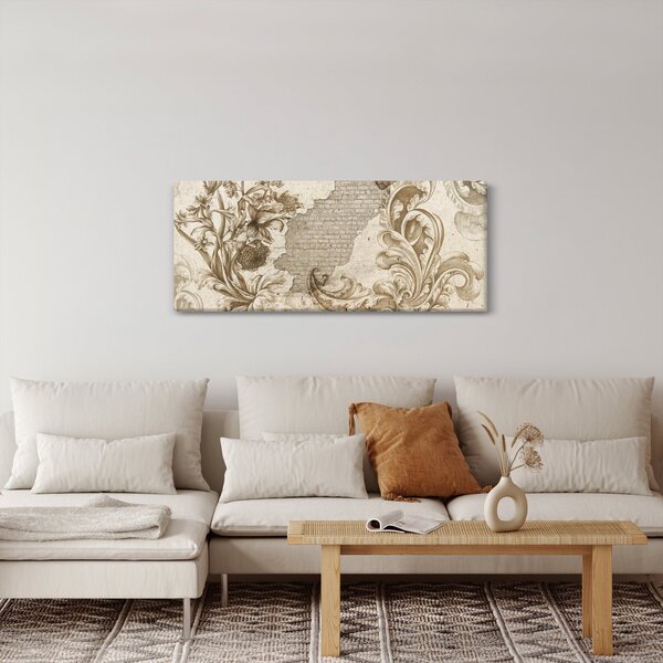 Slika - Zid s cvijećem (120x50 cm)