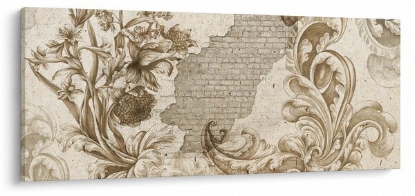Slika - Zid s cvijećem (120x50 cm)