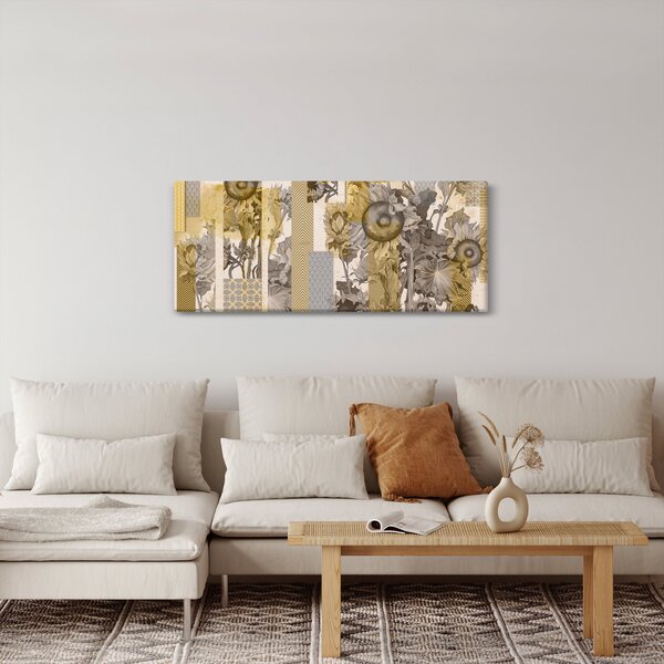 Slika - Kolaž sa suncokretima (120x50 cm)