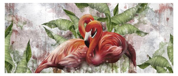 Slika - Flamingosi (120x50 cm)