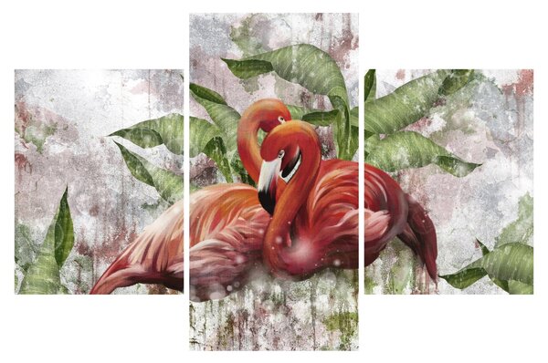 Slika - Flamingosi (90x60 cm)