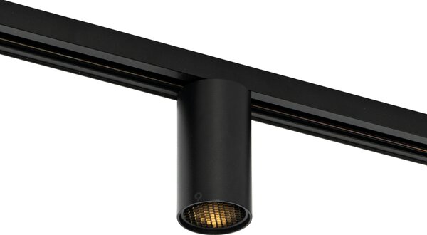 Moderno crno reflektorsko svjetlo za 1-fazni sustav tračnica GU10 50 mm - Iconic Ruby Honey