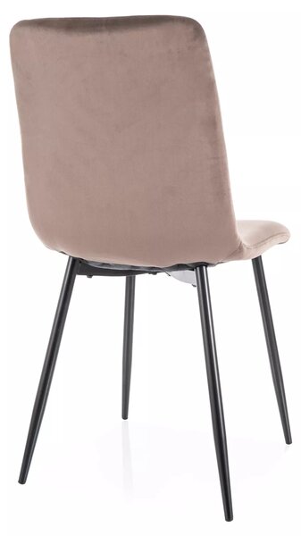 Blagovaonska stolica DAREN VELVET cappuccino