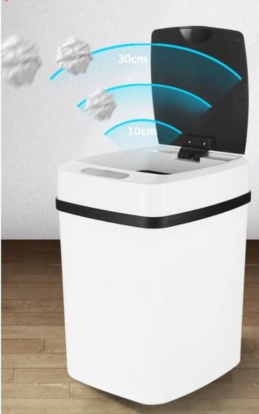 Senzor bezkontaktna kanta za smeće 10l automatsko otvaranje bijela akcija