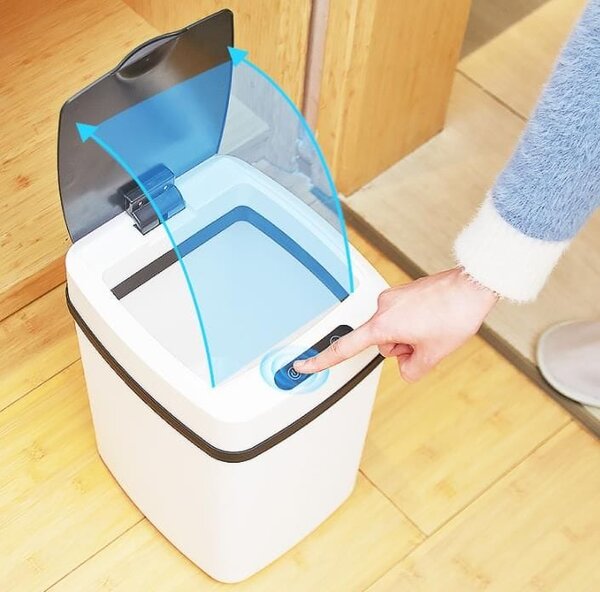 Senzor bezkontaktna kanta za smeće 10l automatsko otvaranje bijela akcija