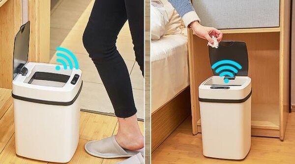 Senzor bezkontaktna kanta za smeće 10l automatsko otvaranje bijela akcija