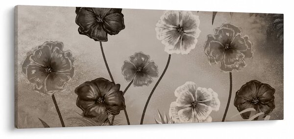Slika - Crtež cvijeća (120x50 cm)