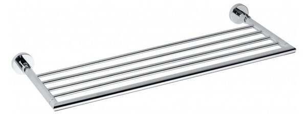 Mjedena sklopiva polica za ručnike u srebrnoj boji Sapho X-Round, širine 55 cm