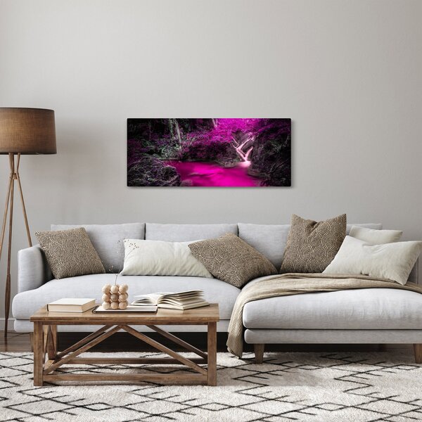 Slika - Ružičasta šuma (120x50 cm)