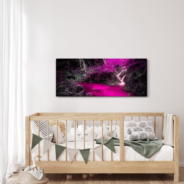 Slika - Ružičasta šuma (120x50 cm)