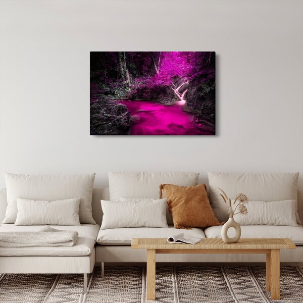 Slika - Ružičasta šuma (90x60 cm)