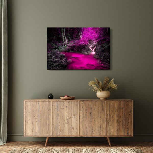 Slika - Ružičasta šuma (90x60 cm)
