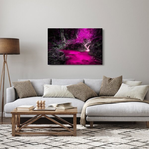 Slika - Ružičasta šuma (90x60 cm)