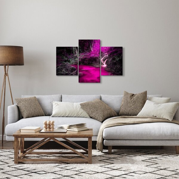 Slika - Ružičasta šuma (90x60 cm)